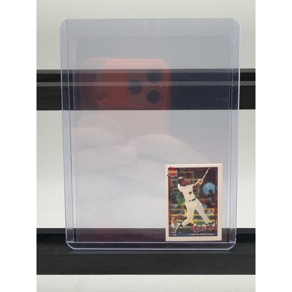 1991 Topps Micro Carlos Martinez 156 Chicago White Sox Baseball Card